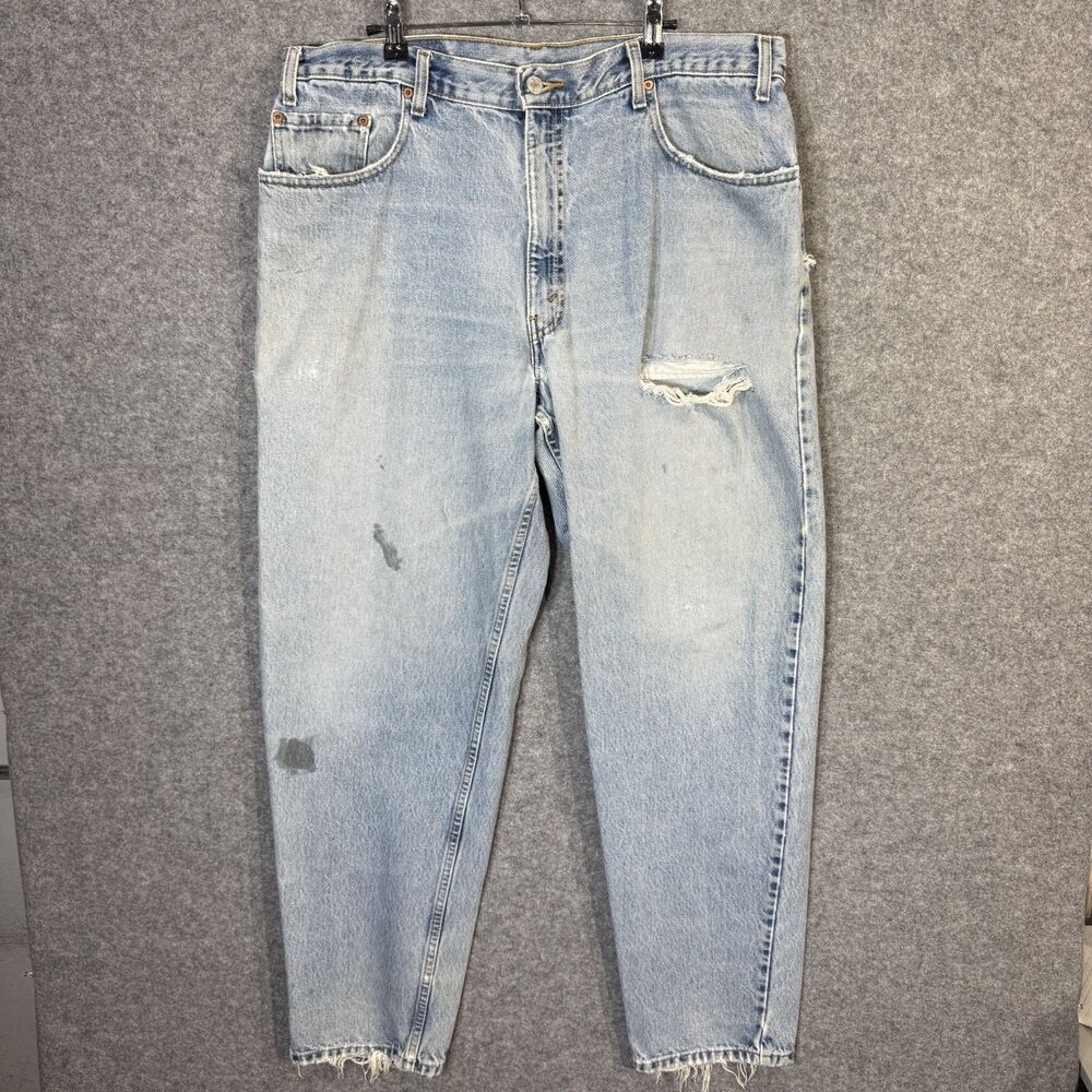 Vintage Levi's 560 Men's Distressed Blue Jeans 2002 Size 38x32